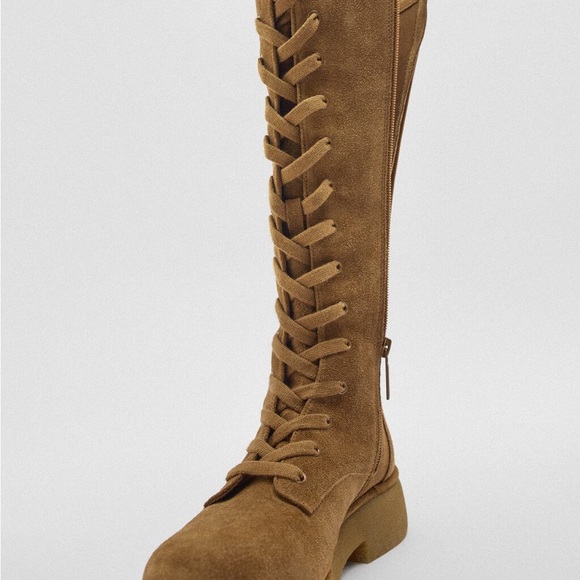Suede Laced Boots - Picture 2 of 10